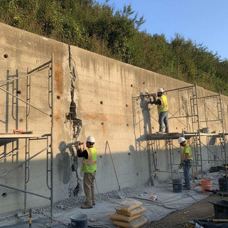 Concrete Wall Installation